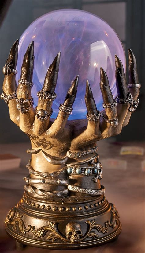 Witch hands crystal ball